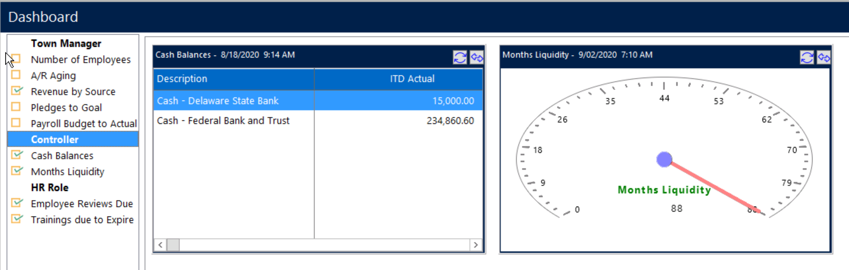 onsite dashboard by role