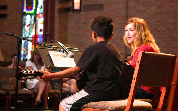 Kids playing music